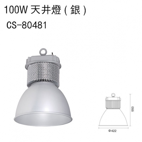 100W天井燈(銀)